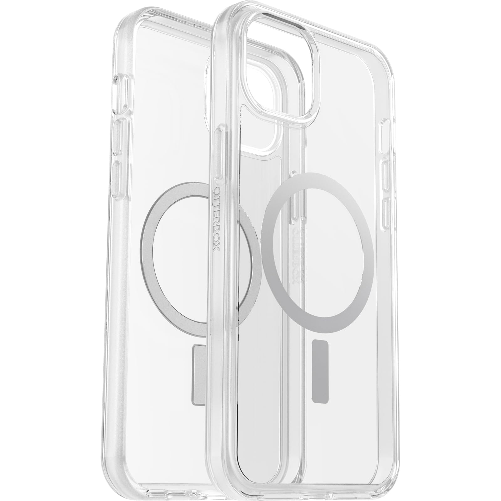 OtterBox IPhone 15 Plus and IPhone 14 Plus Symmetry Series Clear Case - (Clear), Snaps to MagSafe, Ultra-Sleek, Raised Edges Protect Camera & Screen