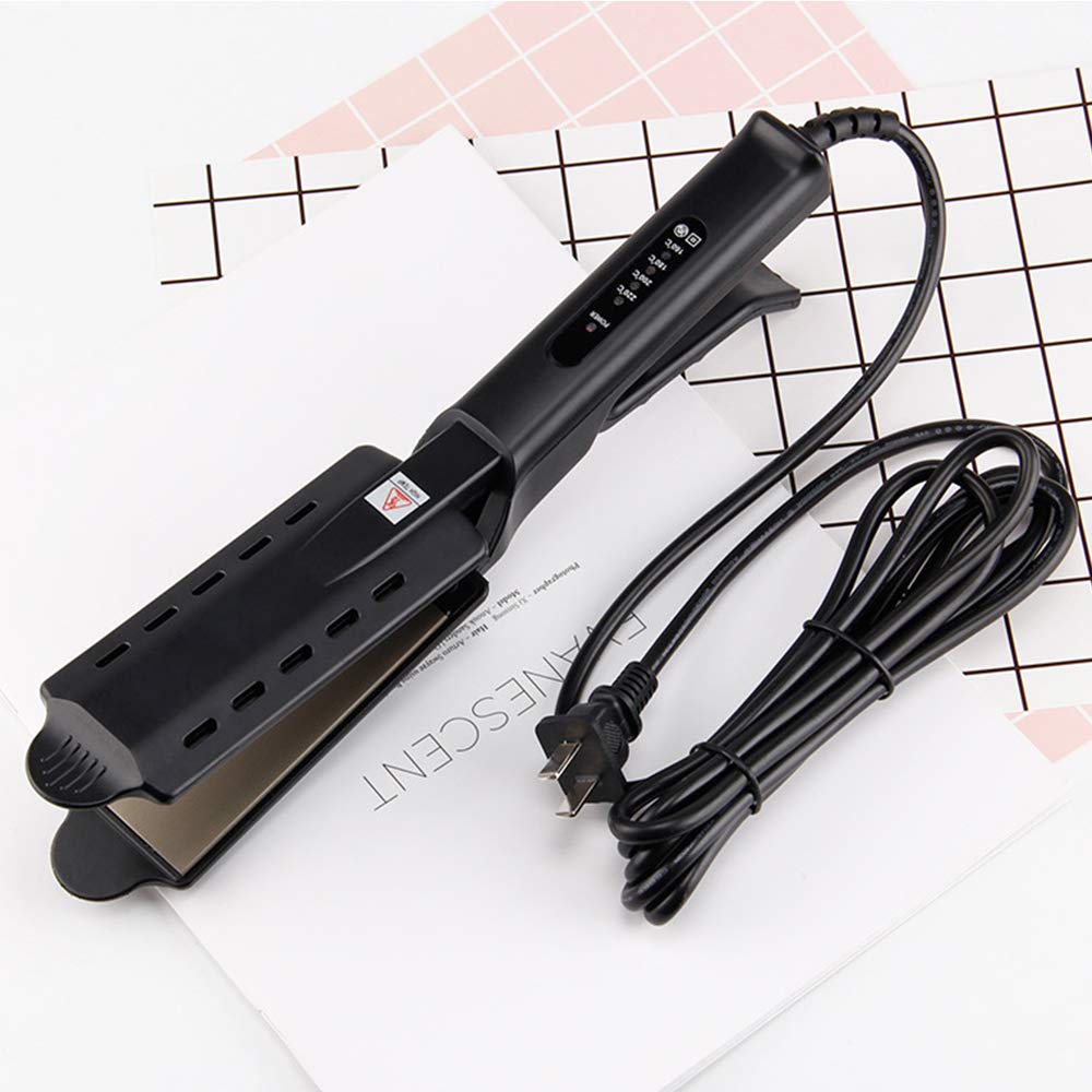 Hair Straightener Professional Glider Ceramic Tourmaline Ionic Flat Iron, Straightens & Curls with Four Adjustable Temperature,Hair Treatment Styling Tools,Wide Plate for All Hair Types,Frizz Free