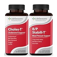 Choles-T with Blood Pressure Support - Cholesterol Supplement - Promotes Healthy Heart & Liver Function - Maintains Normal Levels - Red Yeast Rice, CoQ10, Guggul & Phytosterols - 210 Capsules
