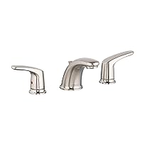 American Standard 7075800.295 Colony Pro 8 in. Widespread 2-Handle Low-Arc Bathroom Faucet with Pop-Up Drain Assembly, 1.2 GPM, Brushed Nickel