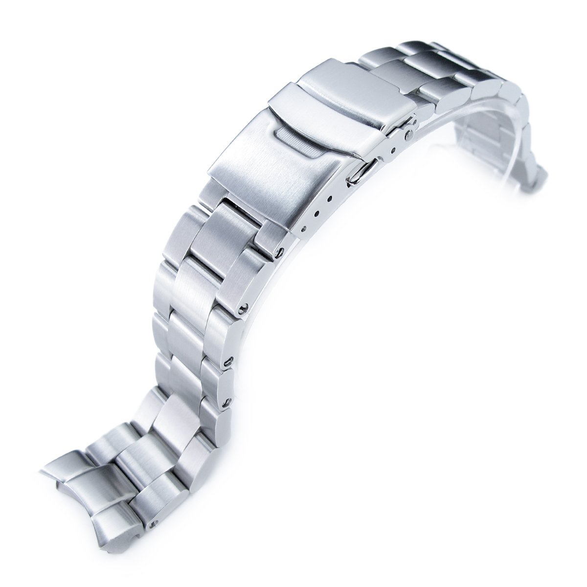 MiLTAT 20mm Watch Band for Seiko SKX013, Super-O 316L Stainless Steel Screw-Link