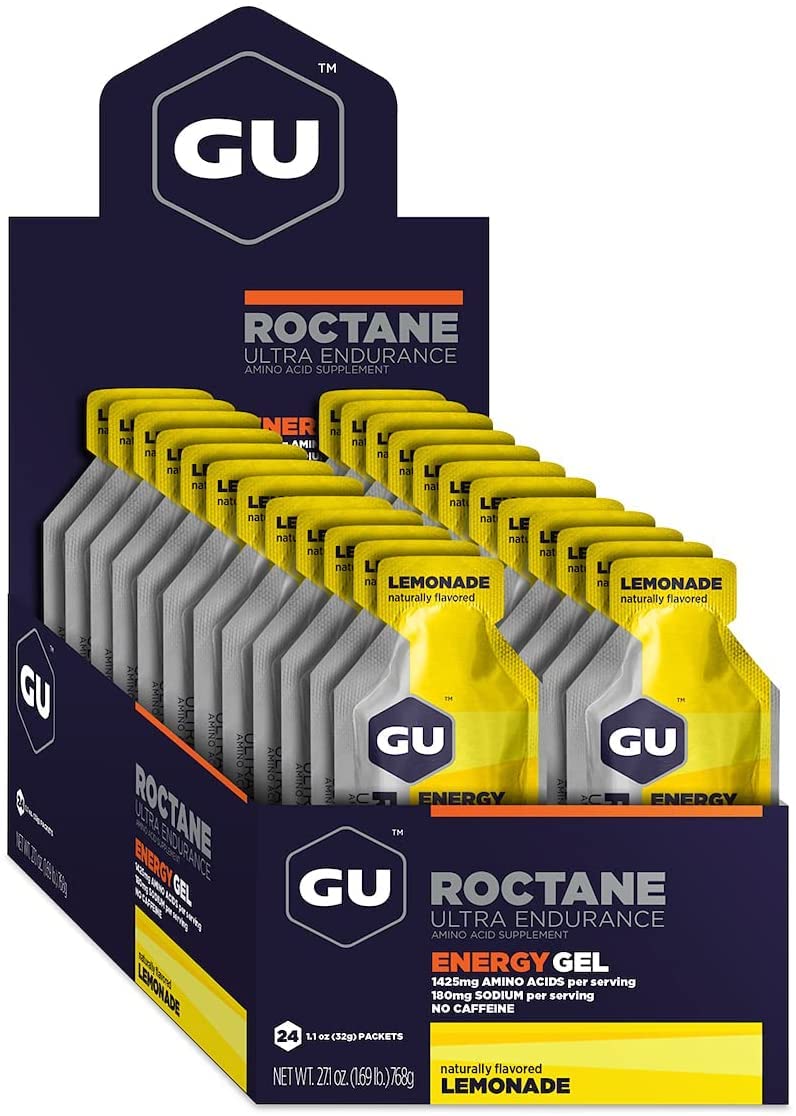 GU Energy Roctane Ultra Endurance Energy Gel, 24-Count, Lemonade