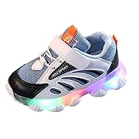 Baby Boy Pre Walker Shoes, Children Kids Baby Girls Sneakers Bling Led Light Luminous Sport Shoes