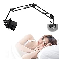 Phone Holder Stand Cell Phone stand for Bed Flexible Carbon Steel Arm Adjustable Cell Phone Mount stand for bed and desk Compatible with iPhone 14 Pro Max 13 12 11 X SE or Other 4
