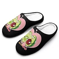 Avocado Family Pregnancy Women's Cotton Slippers Memory Foam Washable Non Skid House Shoes