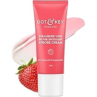Strawberry Dew Strobe Cream for Face | Skin Radiance Cream | Moisturizer & Highlighter for Face | for Dewy Glazed Instant Glow | Boosts Hydration| for Women & Men | 30ml