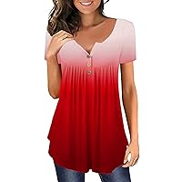 Spring Tops for Women Top Summer Crop Tops Valentines Day Shirts for Girls Strawberry Milk Shirt Top Bright Bolero Top Womens Blouses and Tops Dressy Blue Blouses for Women Red XL