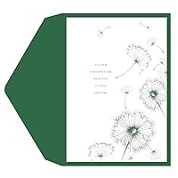 Graphique Dandelions Sympathy Card | Condolence and Bereavement | Thinking of You | Grief and Loss | Family and Friends | Color-Coordinated Envelope | 5