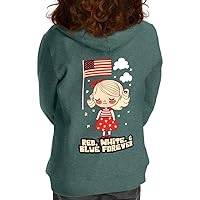 Funny Patriotic Toddler Full-Zip Hoodie - Patriotic Design Toddler Hoodie - Graphic Kids' Hoodie