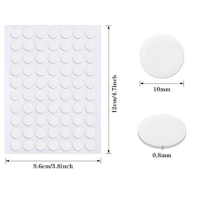 JANYUN 280 Pcs Double Sided Sticky Dot Stickers Removable Round Putty Clear  Sticky Tack No Trace Sticky Putty Waterproof Small Stickers for Festival