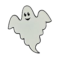 Spooky Scary Glow in The Dark Halloween Ghost Enamel Pin