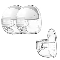 MomMed Double Wearable Breast Pump & Breast Pump Accessories Milk Collector Compatible with MomMed S18/S21