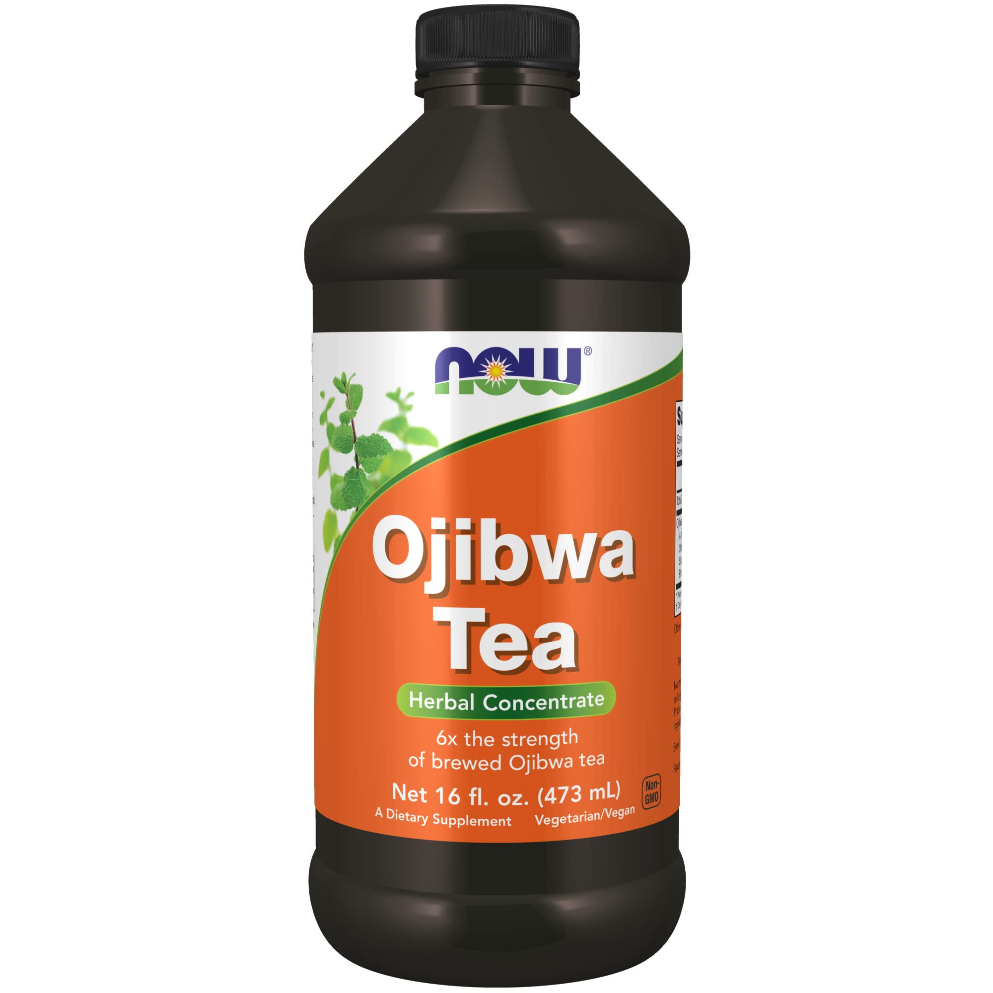 NOW Supplements, Ojibwa Tea Concentrate, 6x the strength of brewed Ojibwa Tea, Herbal Concentrate, 16-Ounce