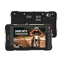 X70 Rugged Tablet for Motorcycle Bicycle Navigation Camera Field Monitor, 7 Inch 2600nit Ultra Bright Android Tablet, Octa Core 8GB+128GB, FHD IPS Touch Screen, 4G Dual SIM WiFi
