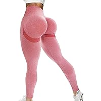 Workout Leggings Scrunch Butt Lifting High Waisted Seamless Leggings for Gym Yoga Soft Leggings Compression Tights