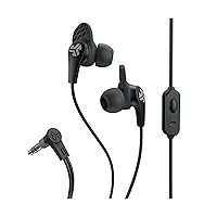 JLab JBuds Pro Signature Earbuds, Titanium 10mm Drivers, Music Controls, Universal Mic, Custom Fit with Cush Fins, Black