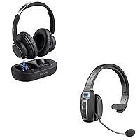 EVN Bluetooth Headset with Microphone&LEVN Wireless Headphones for TV