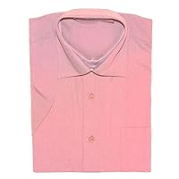 Mens Dress Shirt Short Sleeve Button Up Shirt