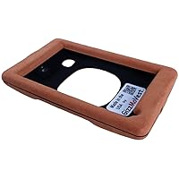 Case Cover Compatible with NUVI 3597 LMTHD Faux Suede Apricot Made in The USA by GizzMoVest LLC