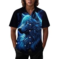 Hawaiian Shirt for Men Funny Short Sleeve Button Down Summer Beach Shirt