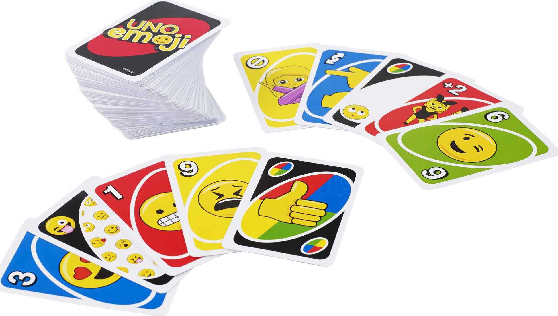 Mattel Games UNO Emojis Multicolor Basic Pack for 7 years and up