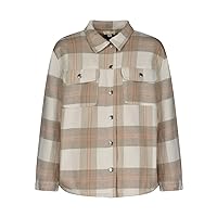 Girl's Plaid Long Sleeve Button-Down Flannel Top