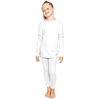STRETCH IS COMFORT Oh So Soft Youth Girls Long Sleeve Crew and Leggings Set, Includes Top and Bottom