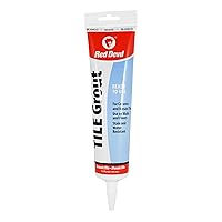 Red Devil 0425 Pre-Mixed Tile Grout Squeeze Tube, 5.5 oz., White