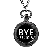 Bye Felicia Pocket Watches for Men with Chain Digital Vintage Mechanical Pocket Watch