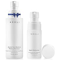 NAELI Retinol Night Moisturizer & Gentle Facial Cleanser Set – Natural Anti Aging Skincare Gift for Women & Men, Reduces Wrinkles, Improves Skin Texture, Soothes & Hydrates.