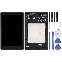 GUOHUI Replacement Parts LCD Screen and Digitizer Full Assembly with Frame for Lenovo A8-50 Tablet(Black) Phone Parts (Color : Black)