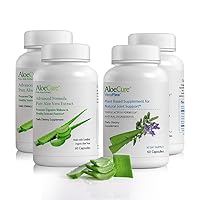 AloeCure Organic Aloe Vera Capsules Pack - 4 Pieces - 2 x VeraFlex, 2 x Aloe Vera Capsules