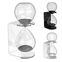 Hourglass Sand Timer 30 Minutes, Halfhour Glass with Decorative Acrylic Floating Support, Crystal Sand Clock Modern Decor for Home and Office