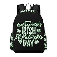 Everyones Irish on St Patricks Day Backpack Lightweight Laptop Backpack Business Bag Casual Shoulder Bags Daypack for Women Men