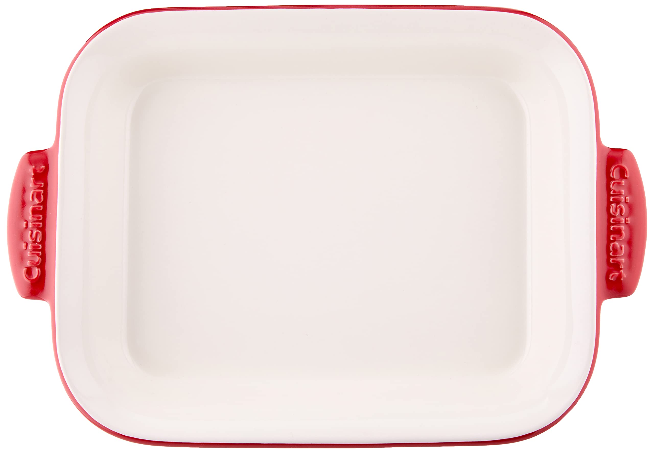 Cuisinart Chef's Classic Ceramic Bakeware-2 Quart Medium Rectangular Baker, Red