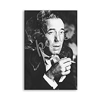RUIUIPTG Movie Actor Poster Humphrey Bogart Portrait Art Poster Canvas Painting Posters And Prints Wall Art Pictures for Living Room Bedroom Decor 08x12inch(20x30cm) Unframe-style