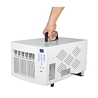 Portable Air Conditioners,110V/220V Mobile Air Conditioner,DC 24V Camping Rv Air Conditioner Fan Speeds,LCD Display,for Camping Tent,Room,Car and RV,White,110V