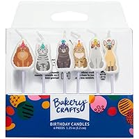 Birthday Party Cats Kittens Shaped Cake Candles - 6 pc