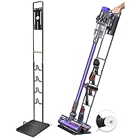 Haturi Vacuum Stand for Dyson V15 V11 V10 V8 V7 V6 - Vacuum Accessories Stable Metal Organizer Stand Holder, Dyson Handheld DC30 DC31 DC34 DC35 DC58 DC59 DC62 Cordless Vacuum Cleaners Storage Rack