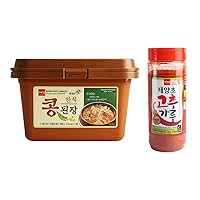 Wang Korean Doenjang and Sun-Dried Fine Gochugaru Chilli Powder, 7.05 Ounce