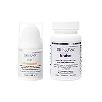 Next Generation Scar+ SPF 30 Cream (0.5 oz) Bruise (14 Capsules) | Advanced Scar Removal Cream + Bruise Treatment Supplements | Formulated with Highly Selective Growth Factors