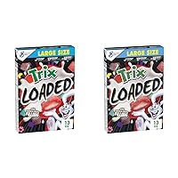 Trix Loaded Cereal, Fruity Flavored Cereal With Artificially Flavored Vanilla Crème Filling, Made With Whole Grain, Large Size, 13 oz (Pack of 2)