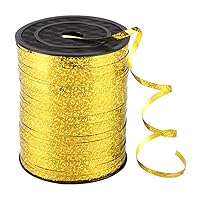 Balloon Curling Ribbon 500 Yards Crimped Ribbon for Gift Wrapping Balloon String for Party Decor Gold Balloon Ribbon