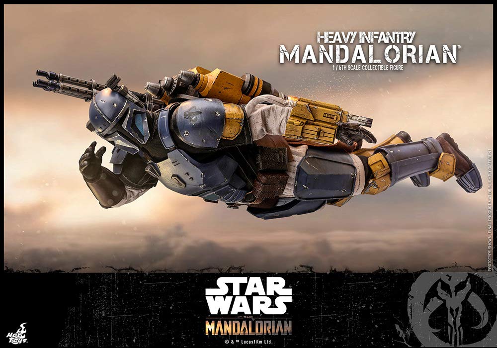 Hot Toys Heavy Infantry Star Wars Mandalorian Sixth Scale 1/6 The Mandalorian TMS010 Television Masterpiece Series Collectible Action Figure