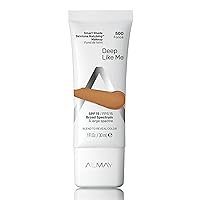 Almay Smart Shade Skintone Matching Makeup, Medium Coverage Natural Finish Foundation with SPF 15, Hypoallergenic, Cruelty Free, -unscented, Dermatologist Tested, 500 Deep Like Me, 1 oz