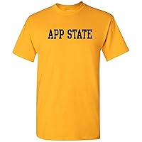 Appalachian State Mountaineers Basic Block, Team Color T Shirt, College, University