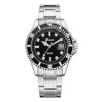 Sport Watch, Men Quartz Analog Stainless Steel Date Sport Fashion Wrist Watch