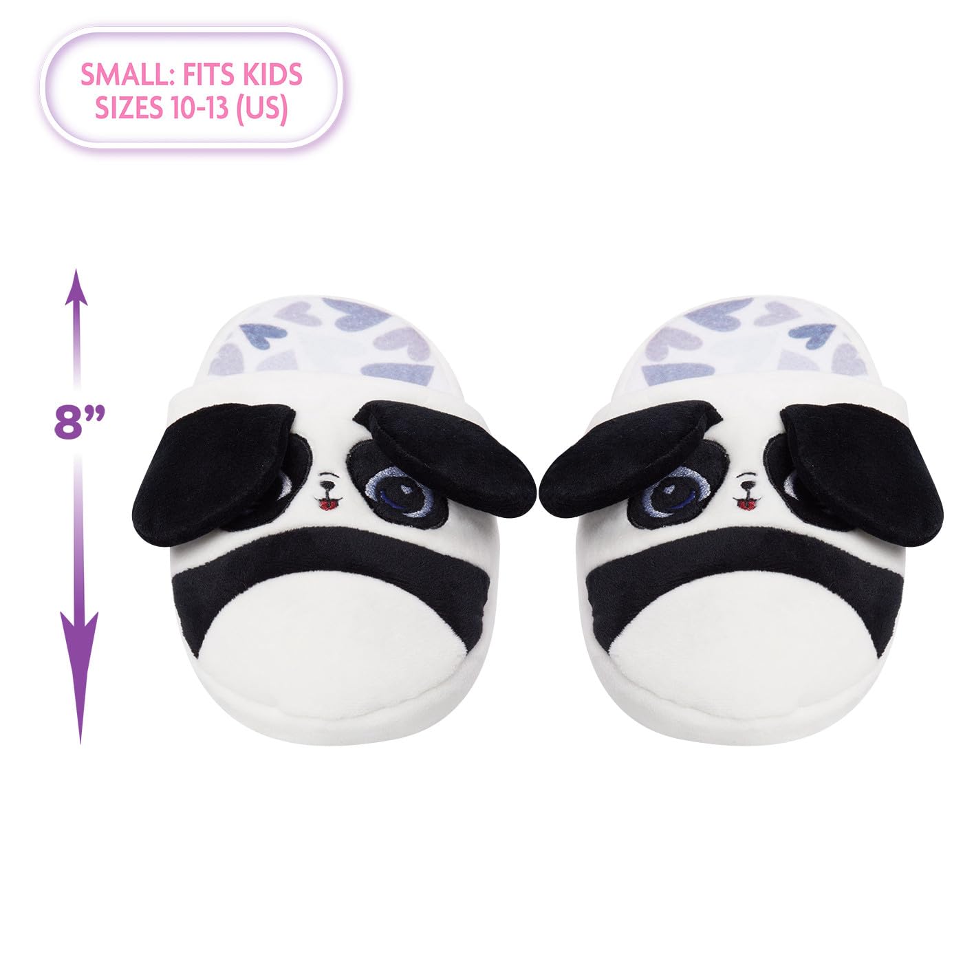 Flipeez Slippers, Panda, Small, Children Sizes 10-13