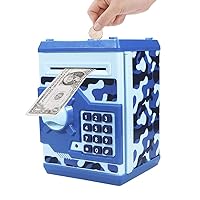 Piggy Bank Electronic Mini ATM for Kids Baby Toy, Safe Coin Banks Money Saving Box Password Code Lock for Children,Boys Girls Best Gift(Camouflage)