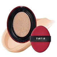 [*Refill ONLY*] TIRITR Mask Fit Red Cushion Foundation | Japan's No.1 Choice, Long-Lasting, Lightweight, Buildable Coverage, Semi-Matte, Korean Cushion, Refill (0.63 oz.) (21 Ivory, Refill (0.63 oz.))